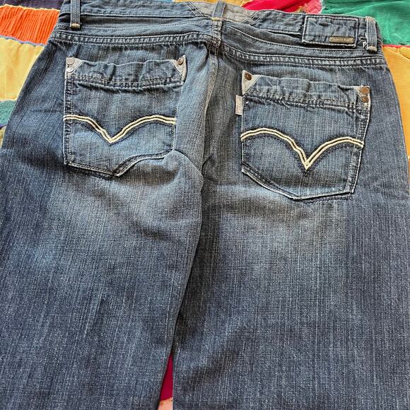 Levi’s Silvertab Faded Wide Leg Blue Jeans 36Wx32L - Picture 4 of 8